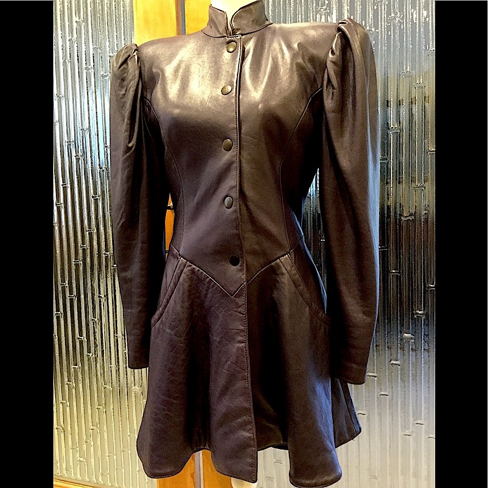 80’s Michael Hoban for North Beach Leather Dress - Picture 8 of 8